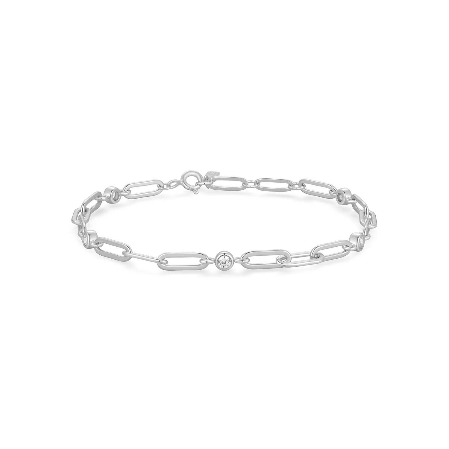  Reimaginer - Bracelets with stone - Silver / Rhodium plated - Zirconia - 19cm